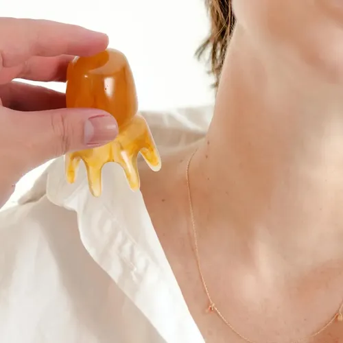 Y: 2 Piezas Peine De Masaje De Resina Piedra Gua Sha Peine G