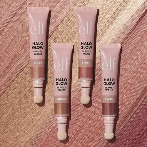 Elf Halo Glow Blush Rubor Iluminador Beauty Wand