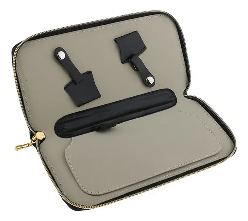 Cuero Tijeras Para El Cabello Tijeras Peines Bolsa Z