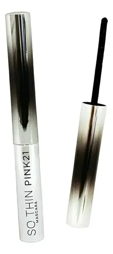 Mascara Pestañas So Thin Aplicador Extrafino Pink21 Alarga Negro