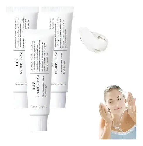Ab3 Piezas, Crema Reparadora Intensiva, Crema Calmante 345,