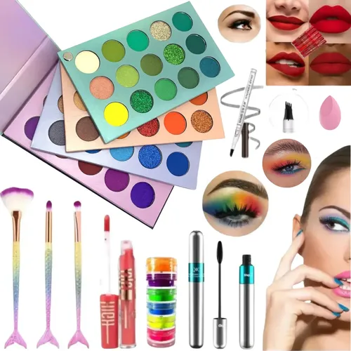 Set De Maquillaje Profesional Paleta Grande Pigmentos Regalo