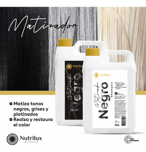 Crema Matizador Negro X 5 Litro Luxury Oscurecedor D Canas