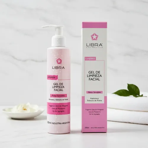 Libra Gel Limpieza Facial Piel Sensible Avena Rosacea X 200g