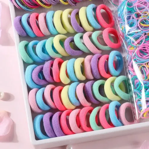 2155 Pcs Mini Ligas Pelo Bandas Elásticas Accesorios Cabello