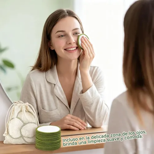 Almohadillas Desmaquillantes Reutilizables 16pads Ecológicos