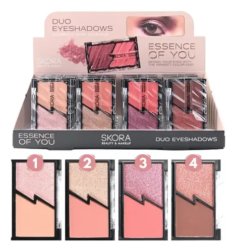 Paleta De Sombras X24 Duo Para Maquillaje Eyeshadow Skora