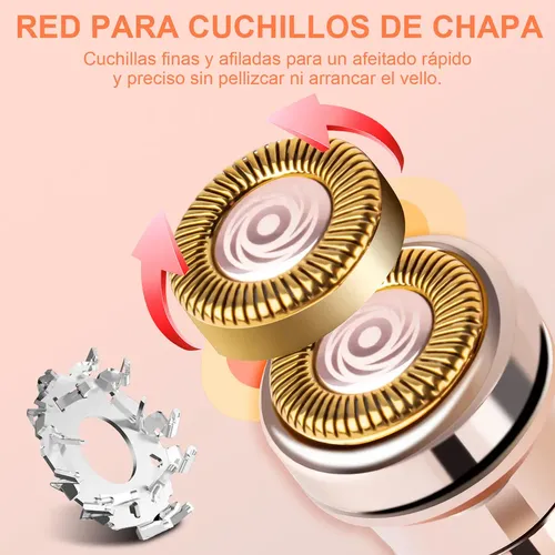 M260729 Depiladora Facial Eléctrica Portátil Con Luz