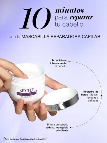 Mascarilla Reparadora Capilar Seytú Omnilife Queratina
