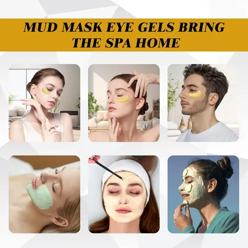 Mascarillas De Arcilla Y Parches De Ojos 24k Oro