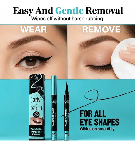 Delineador Negro De Ojos Preciso Para Maquillaje Definido