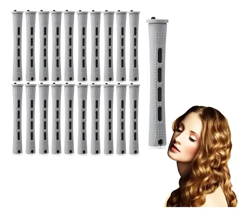 Juego De 20 Rulos Para Cabello Y Varillas Para Permanente
