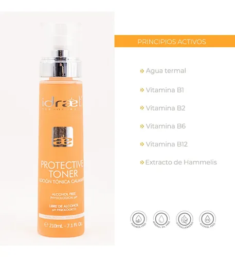 Locion Tónica Calmante Para Piel Sensible Idraet 195 Ml