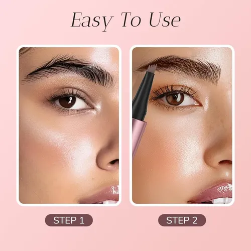 Delineador Microblading Cejas Impermeable Café Oscuro