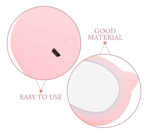Mini Espejo Led Compacto Con Bolsillo Portátil Para Luz De M