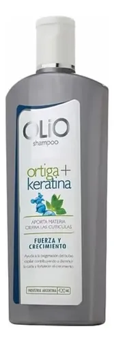 Shampoo Olio Ortiga + Keratina Fuerza Crecimiento X 420ml