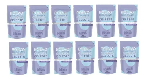 Polvo Decolorante Profesional Bellissima Celeste 700 Gr X 12