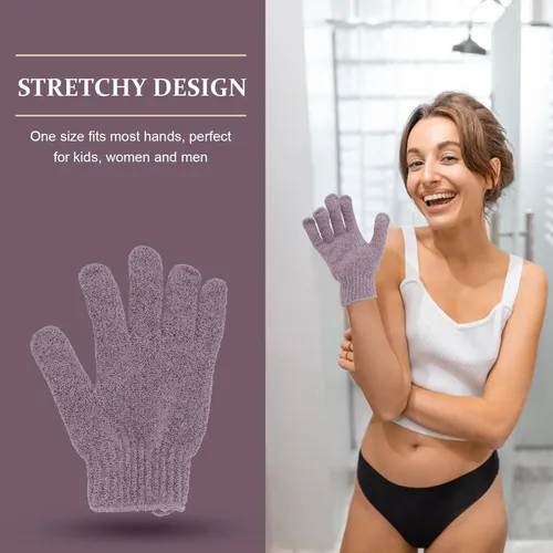1 Par De Guantes Exfoliantes Corporales Cinco Dedos