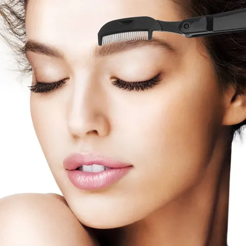 Cepillo Pestañas Y Cejas 3pcs Acero Inoxidable Maquillaje