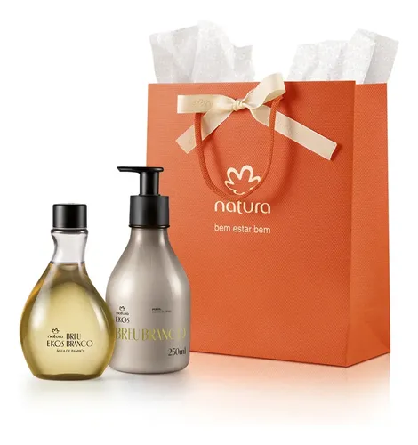 Natura Combo Ekos White Grey: agua de baño y colonia hidratante de 200 ml para mujer