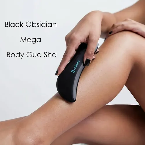 Herramienta Gua Sha Obsidiana Masaje Profundo Cuerpo