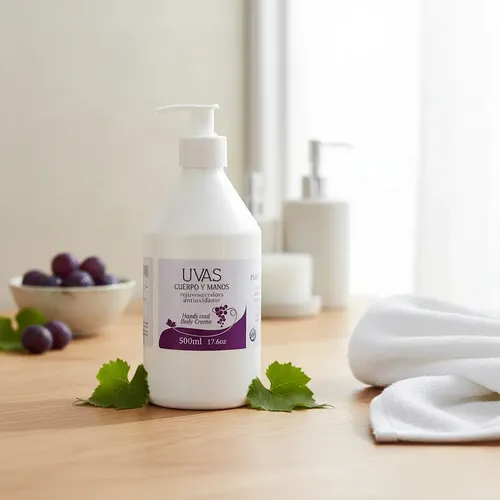 Crema Humectante Uvas Cuerpo Y Manos 500 Ml Hidratante Sin Tacc
