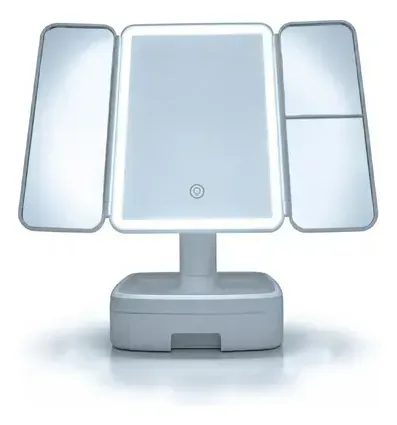 Espejo Inteligente C/luz Led Aumento 2x 3x 10x Base Y Cajon