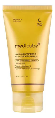 Mascarilla para envolver durante la noche con ácido kójico y cúrcuma Medicube para todo tipo de piel