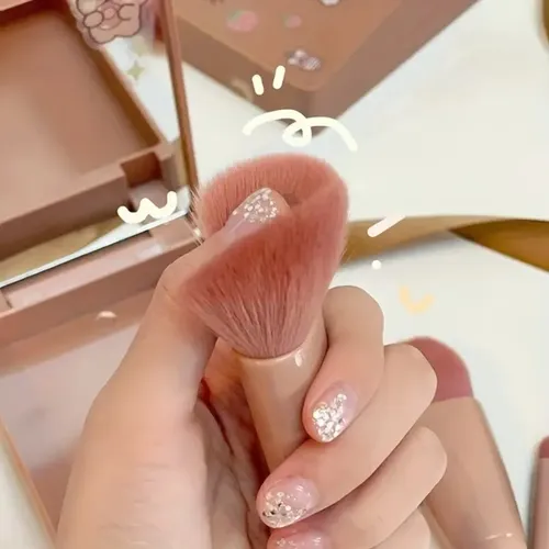 Set 5 Brochas De Maquillaje Portátiles Con Estuche Y Fzps