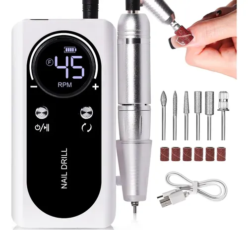 Torno Pulidor De Uñas Inalámbrico 45000 Rpm Dmj-v2-usb