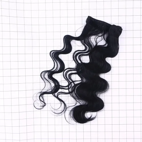 Extensiones De Cabello Humano Negro Sin Caída, Ligeras