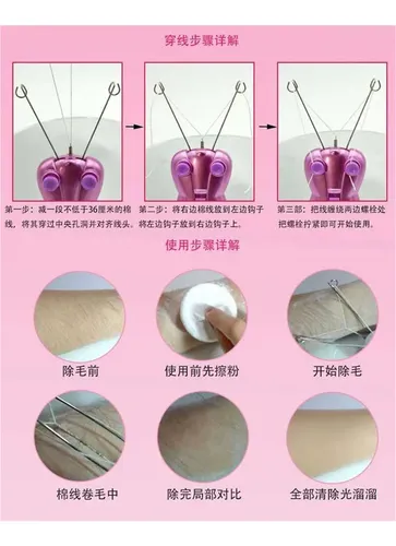 Depiladora Eléctrica Facial Corporal Hilo