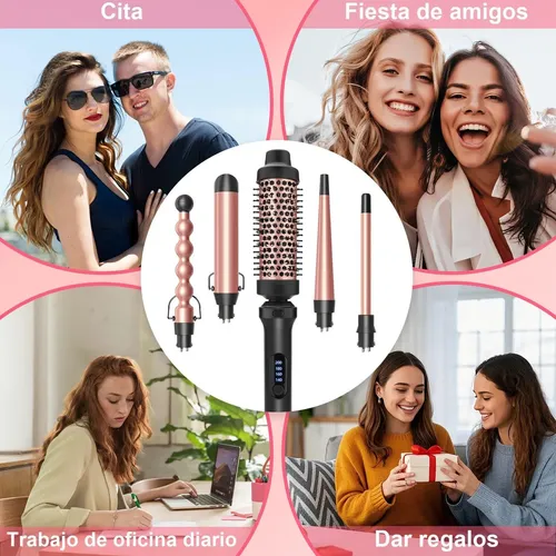 Rizadora Para Cabello 5 En 1,tenazas Para Rizar Cabello