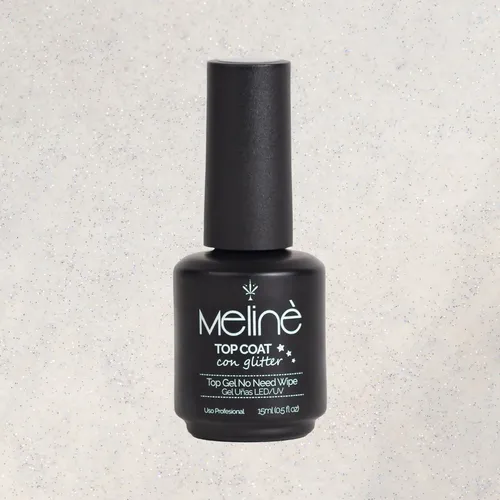 Esmalte Top Coat Con Glitter Meliné