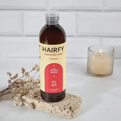Shampoo Protección Color Hairfy – para Cabello Teñido, Sin Sulfatos, Parabenos y Siliconas – 300ml