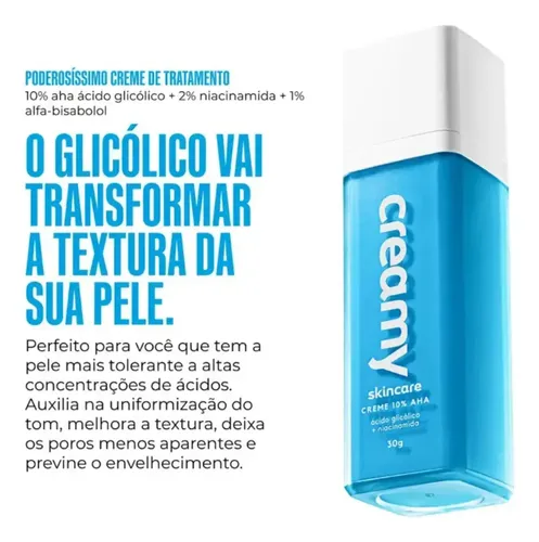 Crema para el cuidado de la piel, ácido glicólico, 10%, antienvejecimiento, rejuvenece todo tipo de piel, noche