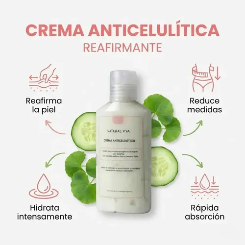 Crema Anti Celulitis X 125ml Centella Asiatica Reafirmante Neutra