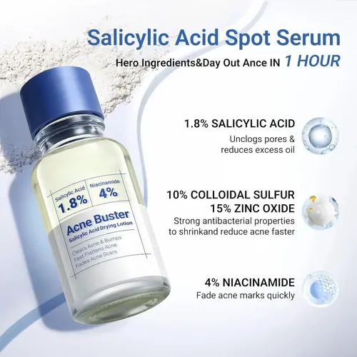 /crema Para Tratar La Acné, Ácido Salicílico Con Efecto Anti