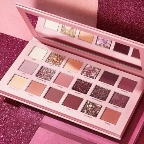 Paleta De Sombras Nude Glitter Maquillaje Para Ojos Mujer