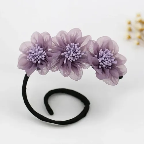 Broche Hebilla Para El Pelo Moño Floral Mujer Estilo Japones