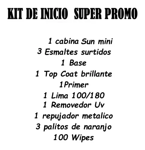 Kit Inicial Manicuria Semipermanente Led/ Uv Inicio