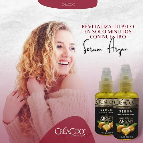 Serum Capilar Argan Oil C/aceite Puro Nutricion Intensa 60ml