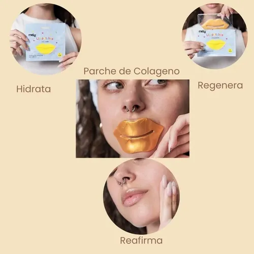 Mascarilla P/ Labios Parche Colageno Hidratante Reafirmante Tipo De Piel Normal