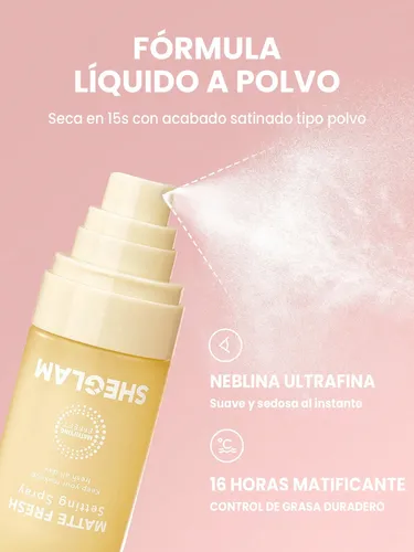 Sheglam Spray Fijador Hidratante Control Grasa