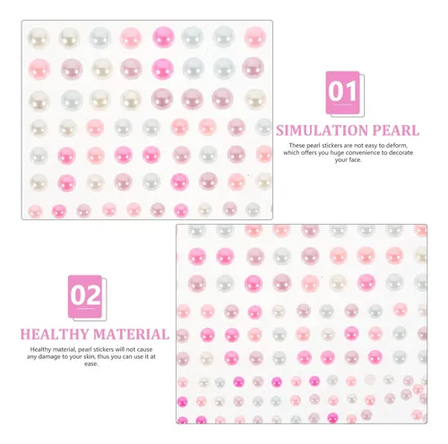 Pegatinas De Perlas Para Uñas 4 Hojas