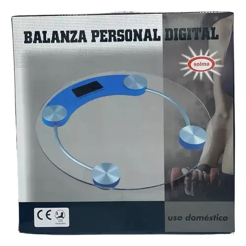 Balanza Digital De Baño Vidrio Y Metal 180kg