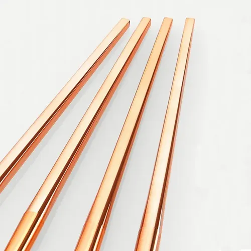 4 Pinceles Para Sombras De Ojos Oro Rosa Con Mangos Plástico
