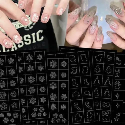 Plantilla Adhesiva Para Decoración De Uñas Nail Art Dot Ligh Ponto De Luz 1