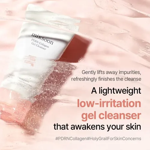 Mixsoon Pdrn Collagen Gel Cleanser 100 Ml Limpiador Coreano Todo Tipo De Piel Día/noche