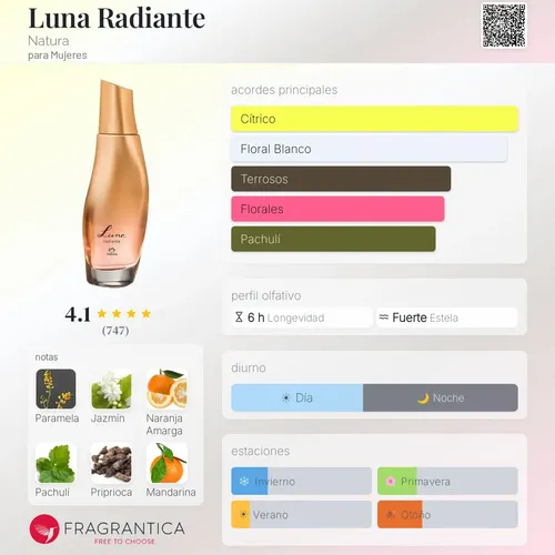 Perfume Luna Radiante Femenino Edt 75 Ml Natura